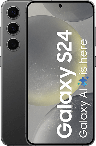 Samsung Galaxy S24 5G eSIM 128GB, Onyx Black - KPN 0 GB en 150 min/sms 1 jaar
