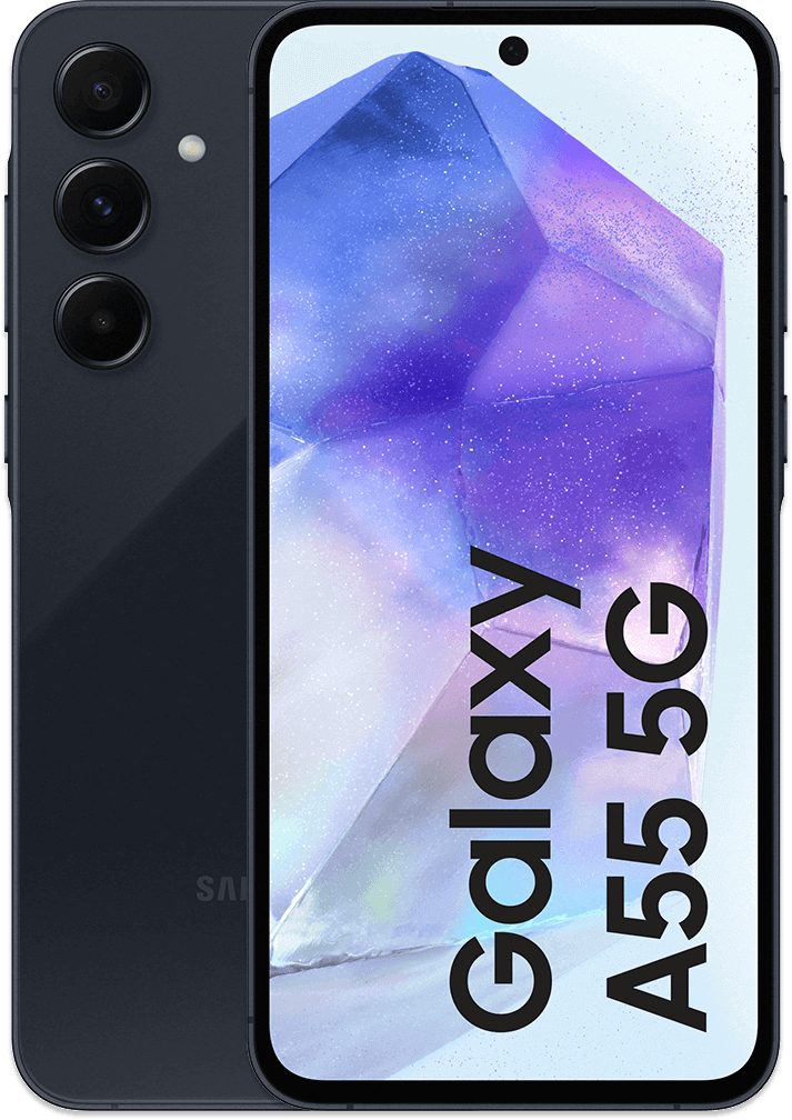 Samsung Galaxy A55 5G eSIM 256GB, Awesome Navy - KPN Unlimited300 en onbeperkt bellen/sms 1 jaar