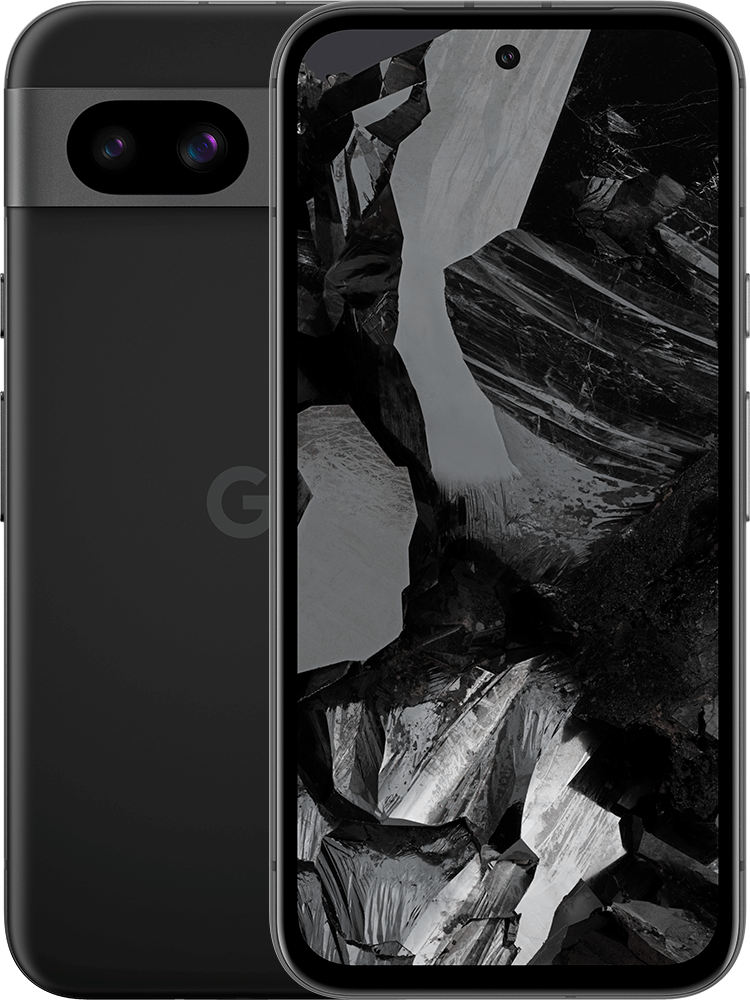 Google Pixel 8a 5G eSIM 128GB, Obsidian - KPN 0 GB en 150 min/sms 2 jaar