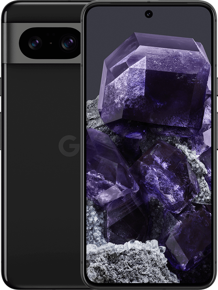 Google Pixel 8 5G eSIM 256GB, Obsidian - KPN 12 GB en 150 min/sms 1 jaar