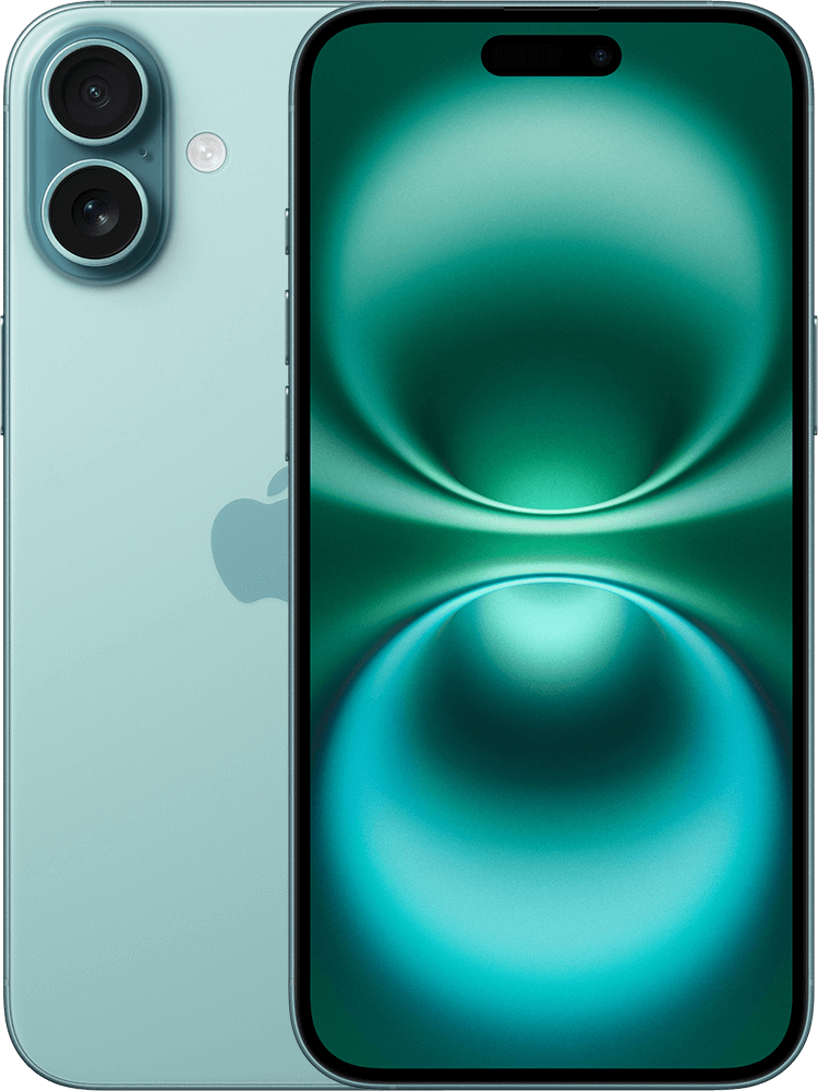 Apple iPhone 16 Plus 5G 512GB, Teal - KPN Unlimited300 en 150 min/sms 1 jaar