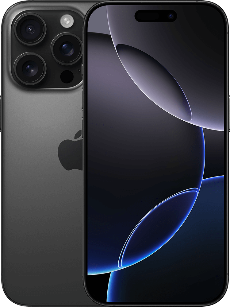 Apple iPhone 16 Pro 5G 128GB, Black Titanium - KPN Unlimited50 en onbeperkt bellen/sms 2 jaar