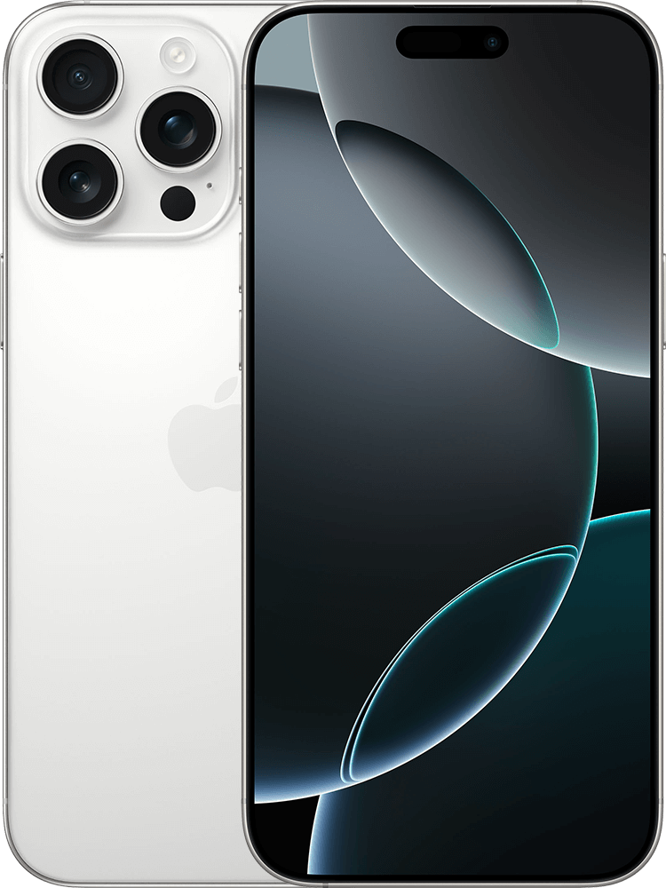 Apple iPhone 16 Pro Max 5G 1TB, White Titanium - KPN Unlimited300 en onbeperkt bellen/sms