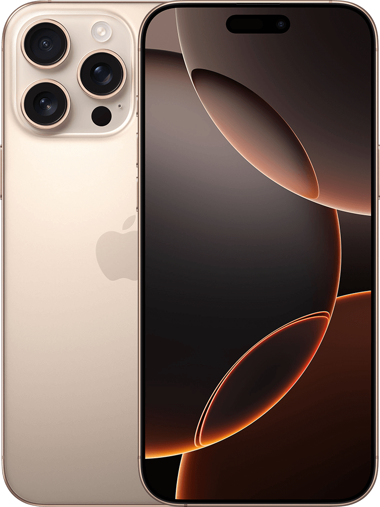 Apple iPhone 16 Pro Max 5G 1TB, Desert Titanium - KPN Unlimited300 en 150 min/sms 2 jaar