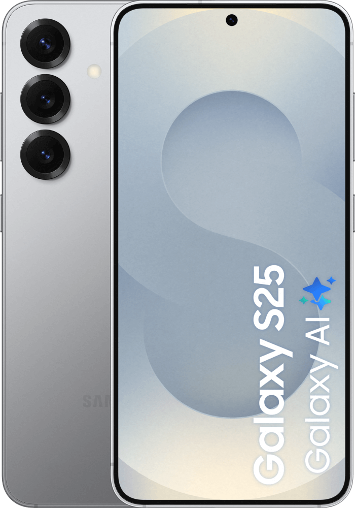 Samsung Galaxy S25 5G eSIM 256GB, Silver Shadow - KPN Unlimited50 en onbeperkt bellen/sms 1 jaar