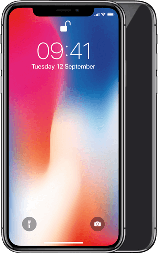 gewoontjes Hoorzitting Sinis Apple iPhone X refurbished 64 GB - Space Gray met abonnement afsluiten | KPN