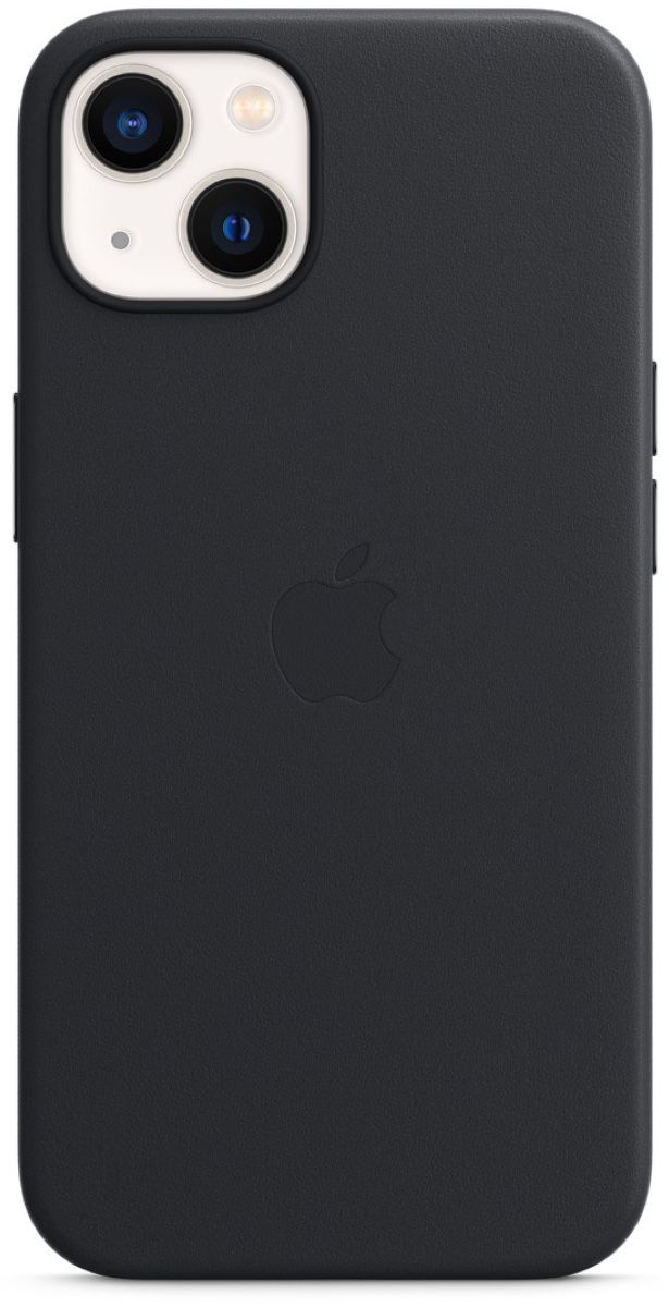 Apple iPhone 13 Leather Case met MagSafe Midnight