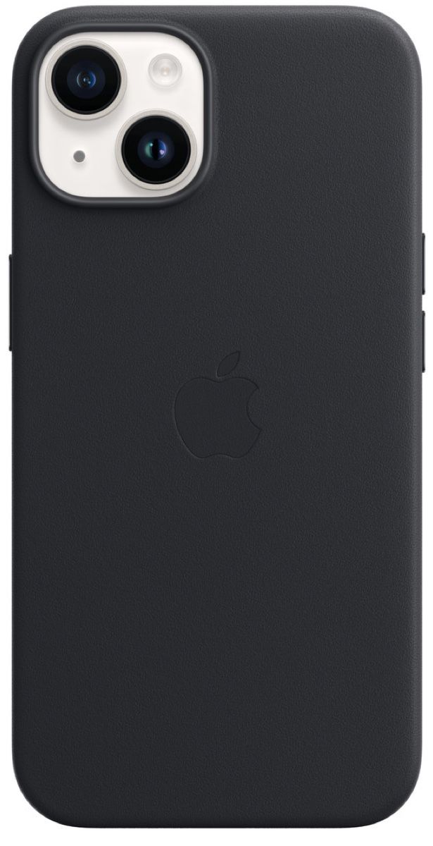 Apple iPhone 14 Leather Case MagSafe Midnightight