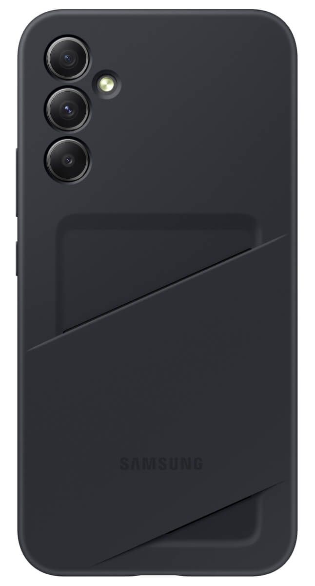 Samsung A34 Card Slot Case Black