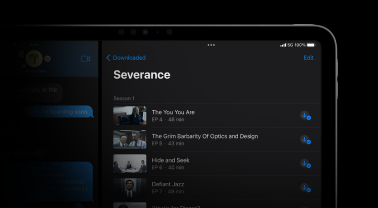 Onderweg series kijken op je iPad Pro