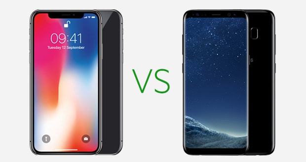 iphone x vs samsung galaxy s8