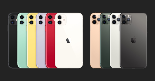 iPhone 11, iPhone 11 Pro en iPhone 11 Pro Max kleuren