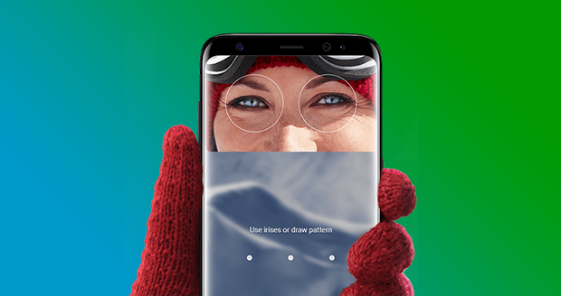 Samsung S9 irisscanner Samsung S9 irisscanner