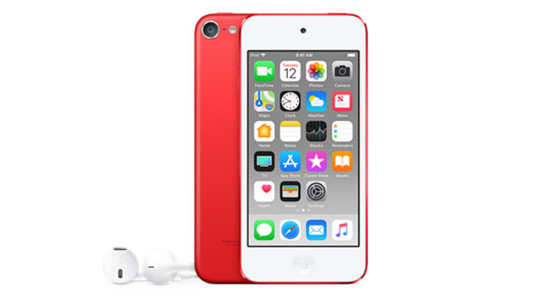 iPod touch in het rood iPod touch in het rood