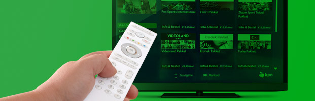 Pakket aanzetten via je televisie Pakket aanzetten via je televisie