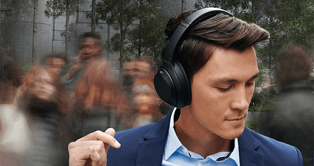 Actieve Noise Cancelling neutraliseert omgevingsgeluiden.