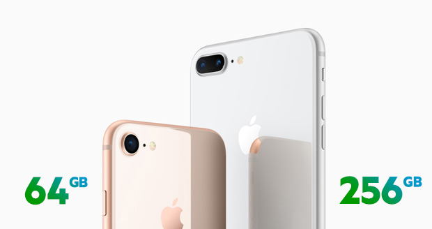 iPhone 8 64GB of 256GB iPhone 8 64GB of 256GB