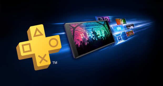 De Sony XZ2 met het PlayStation merk pad De Sony XZ2 met het PlayStation merk pad