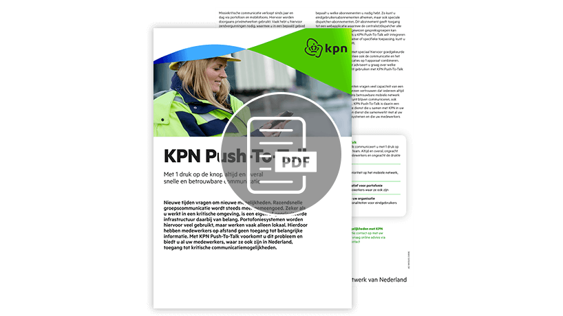 Factsheet Push-To-Talk
