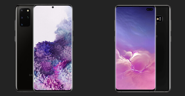 Samsung Galaxy S10 Plus en Samsung Galaxy S20 Plus